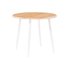 Изображение товара Стол кухонный круглый d0,9 м дуб вотан/белый Абилин (507214)