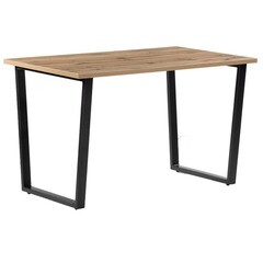 Изображение товара Стол кухонный прямоугольный 1,4х0,8 м дуб вотан/черный Лота Лофт (489611)