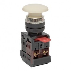 Изображение товара Кнопка грибок EKF PROxima AEA-22 230 В 1NO+1NC IP40 без фиксации без подсветки белая (pbn-aea-w)