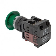 Кнопка грибок EKF PROxima AEA-22 230 В 1NO+1NC IP40 без фиксации без подсветки зеленая (pbn-aea-g) - фото 7