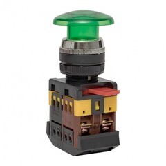 Изображение товара Кнопка грибок EKF PROxima AELA-22 400 В 1NO+1NC IP40 без фиксации с подсветкой зеленая (pbn-aela-1g-380)