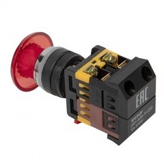 Кнопка грибок EKF PROxima AELA-22 230 В 1NO+1NC IP40 без фиксации с подсветкой красная (pbn-aela-1r-220) - фото 6
