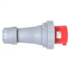 Вилка силовая прямая переносная EKF PROxima с заземлением 3Р+РЕ+N 63 А 380 В IP67 серая (ps-0352-63-380) - фото 5