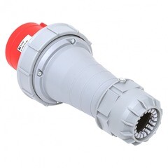 Вилка силовая прямая переносная EKF PROxima с заземлением 3Р+РЕ+N 63 А 380 В IP67 серая (ps-0352-63-380) - фото 3