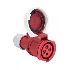 Изображение товара Розетка силовая переносная EKF PROxima с заземлением 3Р+РЕ 32 А 380 В IP67 (ps-2242-32-380)