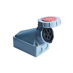 Изображение товара Розетка силовая настенная EKF PROxima с заземлением 3Р+РЕ+N 125 А 380 В IP67 (ps-1452-125-380)