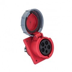 Изображение товара Розетка силовая угловая настенная EKF PROxima с заземлением 3Р+РЕ+N 32 А 380 В IP67 (ps-4252-32-380)