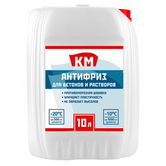 Изображение товара Добавка противоморозная для бетонов и растворов КМ 10 л