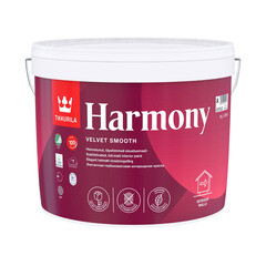 Краска моющаяся Tikkurila/Tikkivala Harmony Velure база А белая 9 л - фото 3