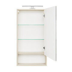 Зеркальный шкаф Aquaton Сканди 45х85х13 см белый/дуб верона - фото 7