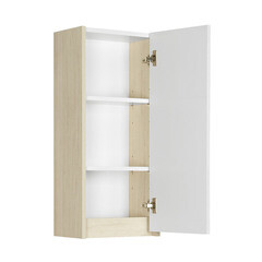 Пенал Aquaton Сканди 35 см подвесной белый/дуб верона - фото 7