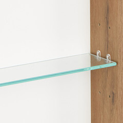 Зеркальный шкаф Aquaton Сканди 85х85х13 см белый/дуб рустикальный - фото 6