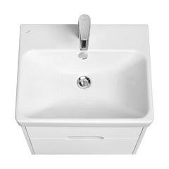 Тумба под раковину Aquaton Оливия 55 см подвесная белая (1A254201OL010) - фото 8