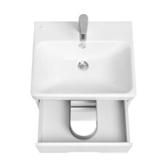 Тумба под раковину Aquaton Оливия 55 см подвесная белая (1A254201OL010) - фото 7