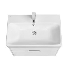 Тумба под раковину Aquaton Оливия 70 см подвесная белая (1A254301OL010) - фото 9