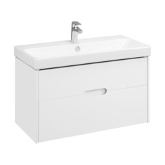 Тумба под раковину Aquaton Оливия 90 см подвесная белая (1A254401OL010) - фото 1