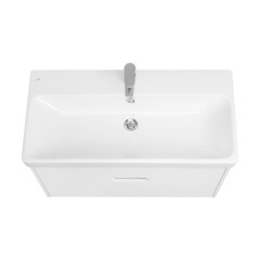 Тумба под раковину Aquaton Оливия 90 см подвесная белая (1A254401OL010) - фото 6