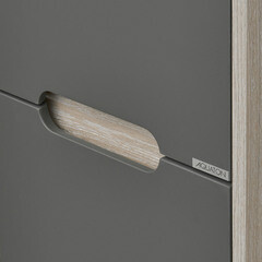 Пенал Aquaton Оливия 40 см подвесной грей/дуб ойстер - фото 4