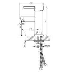 Смеситель для раковины Lavelly Smart однорычажный хром (624587) - фото 3