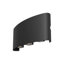 Светильник светодиодный фасадный настенный Outdoor Strato черный 3000К 6 Вт IP54 (O417WL-L6B3K)