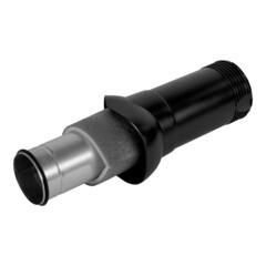 Вентиляционный выход Поливент изолированный d125х160 мм черный RAL 9005 - фото 1