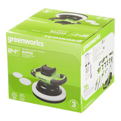 Шлифмашина полировальная аккумуляторная Greenworks G24BU10 24В d250 мм без АКБ и ЗУ (3502107) - фото 3