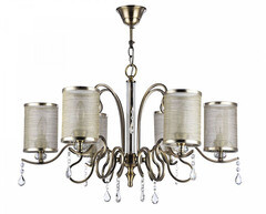 Изображение товара Люстра подвесная Freya Faust E14 240 Вт 16 кв.м (FR2300-PL-06-BZ)