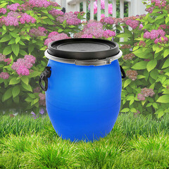 Бочка для жидких/сыпучих веществ ЗТИ Опен Топ 48 л полиэтиленовая широкая горловина - фото 3