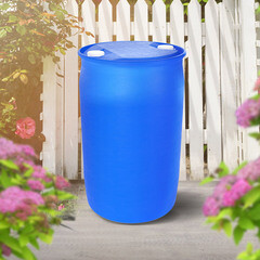 Бочка для жидкостей ЗТИ Л-ринг (L-ring) 227 л полиэтиленовая две горловины - фото 2