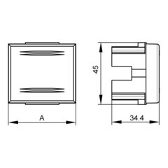Переключатель для кабель-канала DKC Viva белый 1 модуль (4794183) - фото 2