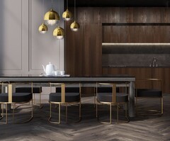 Светильник подвесной Maytoni Fermi E27 300 Вт 22 кв.м золото IP20 (P140-PL-170-5-G) - фото 2