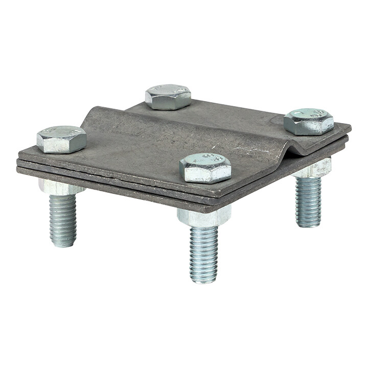 Изображение товара Зажим EKF lp-g3101 Полоса-прут 70х70 мм, 3 пластины, серебро