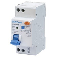 Автомат дифференциальный Chint NBH8LE-40 40А 1P+N тип AC 30 мА 4,5 кА (206066)