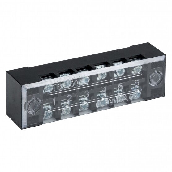 Изображение товара Терминал клеммный EKF PROxima TB-1506 1,5 кв.мм 660 В 15 A 6 клеммных пар (100 шт.)