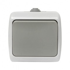 Выключатель EKF Мурманск одноклавишный накладной серый (EFV10-021-30-54) - фото 7