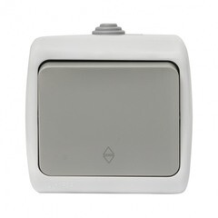 Переключатель EKF Мурманск одноклавишный накладной серый (EFV10-025-30-54) - фото 7