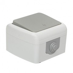 Переключатель EKF Мурманск одноклавишный накладной серый (EFV10-025-30-54) - фото 6