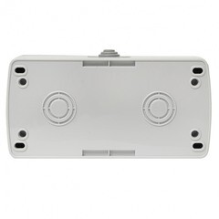 Блок выключатель и розетка EKF Мурманск двухклавишный накладной серый (EFRV16-052-30-540) - фото 7