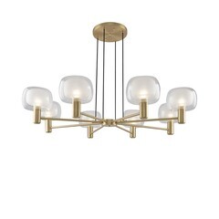 Люстра подвесная Maytoni Vision E14 480 Вт 32 кв.м (MOD411PL-08G) - фото 1