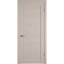 Дверь межкомнатная Лайт 28 600х2000 мм финишпленка 3D cream со стеклом с замком и петлями