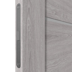 Дверь межкомнатная Атум Про X27 600х2000 мм ПВХ mild stratum со стеклом с замком и петлями - фото 2