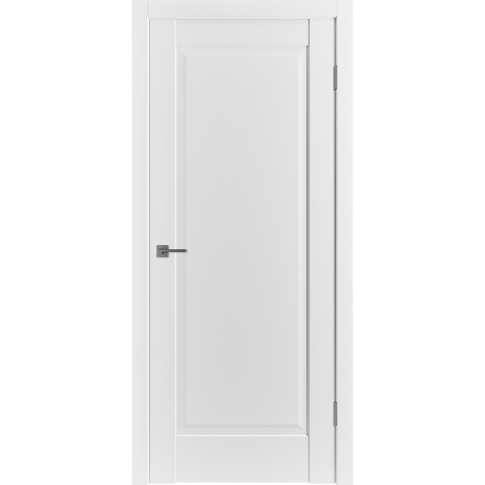 Изображение товара Межкомнатная глухая дверь ER1 из МДФ с ПВХ покрытием 600х2000 мм, Белая, Влагостойкая