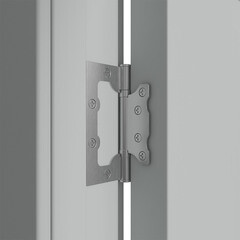 Дверь межкомнатная ER2 700х2000 мм ПВХ эмалекс серая со стеклом с замком и петлями - фото 5