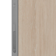 Дверь межкомнатная Urban2 800х2000 мм ПВХ сэнд велум глухая с замком и петлями - фото 3