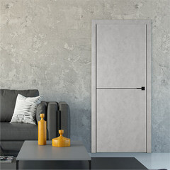 Дверь межкомнатная Urban1 700х2000 мм ПВХ антик лофт глухая с замком и петлями - фото 2