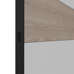 Дверь межкомнатная Urban Н горизонт 700х2000 мм ПВХ эмалекс белая глухая с замком и петлями - фото 4