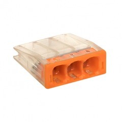 Изображение товара Клемма на 3 провода EKF PROxima СМК 2273-243 0,5-2,5 кв.мм самозажимная с пастой (100 шт.) (plc-smk-2273-243)