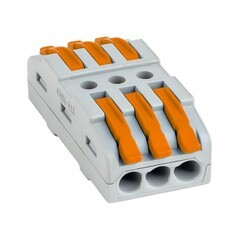 Изображение товара Клемма на 3 провода EKF PROxima СМК 222-423 0,08-4 кв.мм с рычажками без пасты (25 шт.) (plc-smk-423)