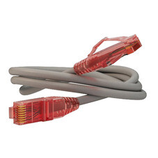 Патч-корд компьютерный Hyperline RJ45 CAT5е (3 м) серый (42273)