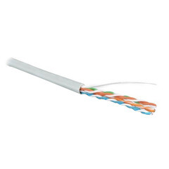 Интернет-кабель (витая пара) U/UTP 4PR CAT5e 4х2х0,51 мм PVC Hyperline